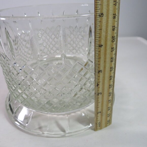 Vintage Indiana Glass Princess Pattern Candy Dish, vase or wine chiller HEAVY - Picture 2 of 9